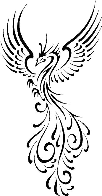 Children Nationalism In Dead Tree Tattoos Meaning Tribal - Tribal Phoenix (489x692), Png Download