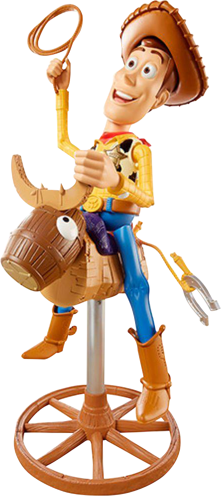 Boneco Toy Story Cowboy Woody Disney Mattell - Woody Vaquero De Rodeo (496x1000), Png Download