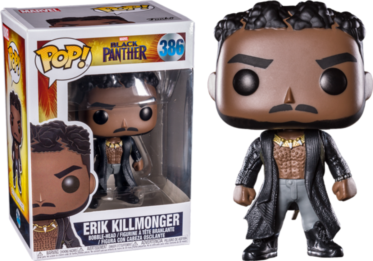 More Views - Funko Pop Erik Killmonger (1200x1200), Png Download