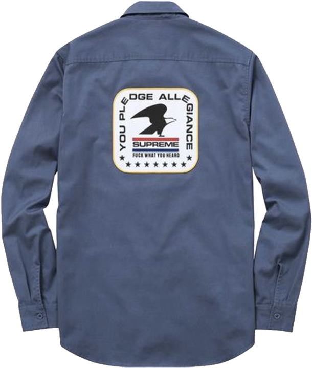 Supreme Fuck What You Heard Button Down Shirt - Supreme You Pledge Allegiance (800x800), Png Download