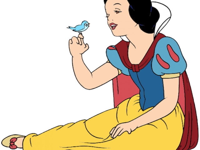 Snow White And The Seven Dwarfs Clipart Bird - Snow White (640x480), Png Download