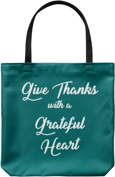 Give Thanks Tote - Tote Bag (600x600), Png Download