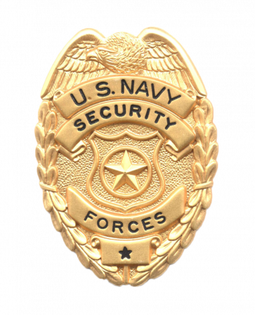 Blackinton Us Navy Security Forces Nfs - Us Navy Security Badge (363x447), Png Download