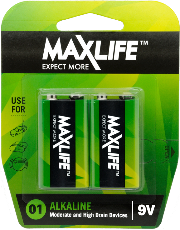 Max Life 2pck 9v R5xfuuz5mj6x - Multipurpose Battery (577x736), Png Download