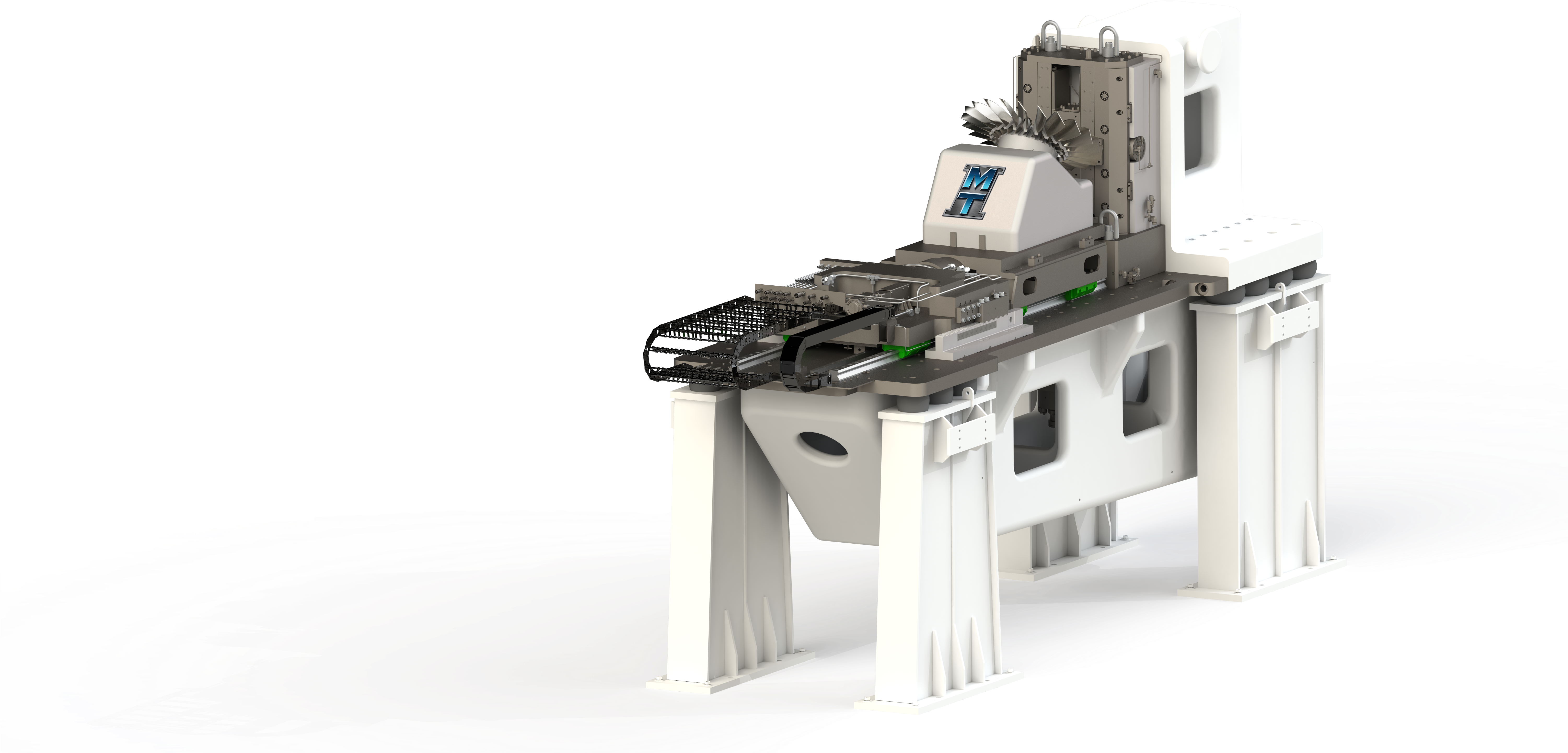 Detroit, Mi Manufacturing Technology, Inc - Machine Tool (6000x2952), Png Download