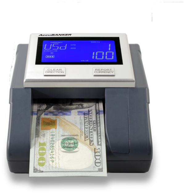 Accubanker D585 Counterfeit Detector - New 100 Dollar Bill (700x700), Png Download