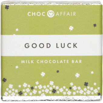 Good Luck Milk Chocolate Bar - Ring Binder (600x600), Png Download