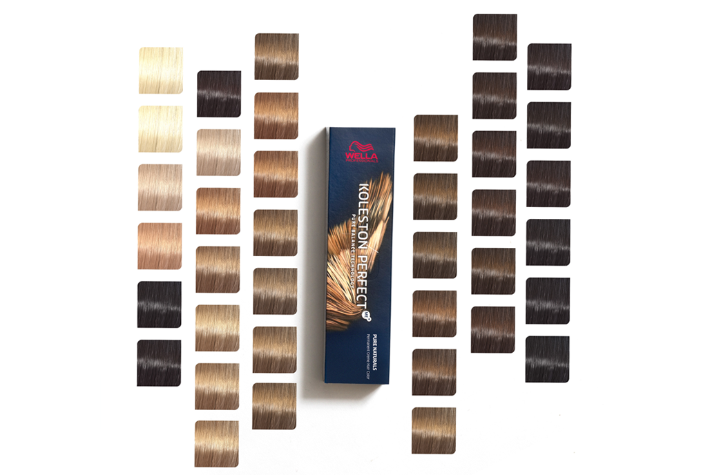 Plastic Tubes Of Hair Color Products Around A Bowl Wella Koleston