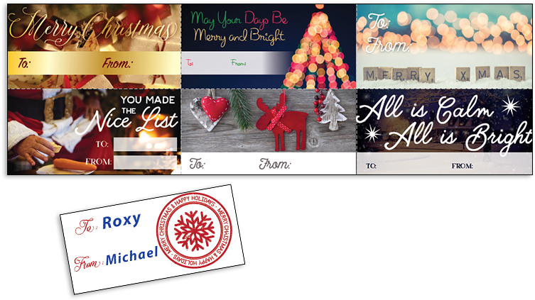 Christmas Gift Tags - Graphic Design (760x560), Png Download