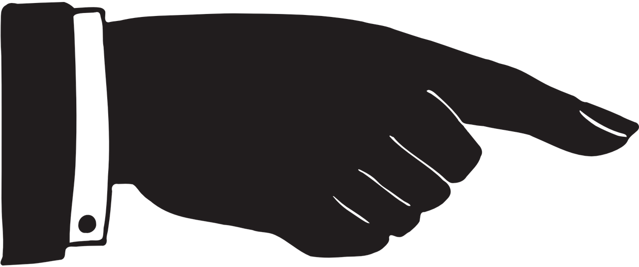 Finger Pointing Png - มือ คน ชี้ (1280x640), Png Download