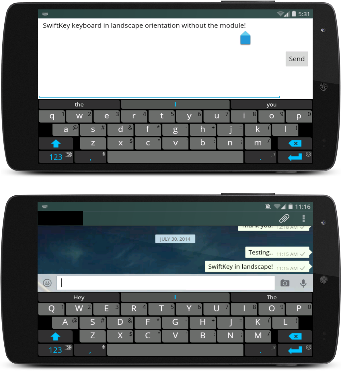 Improve Landscape Typing By Disabling The Full Screen - Disable Fullscreen Keyboard (1188x1368), Png Download
