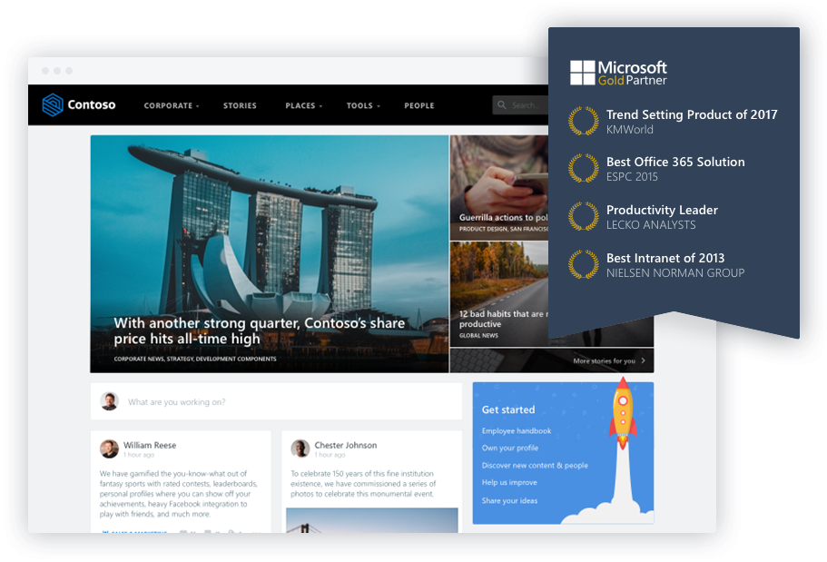 Tried And Tested - Beezy Intranet Office 365 (911x676), Png Download