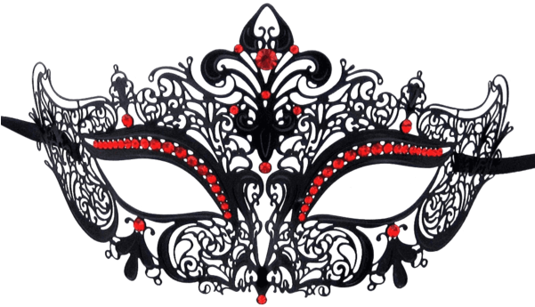 Burlesque-boutique Women's Laser Cut Metal Venetian - Masquerade Mask Vector Png (600x600), Png Download