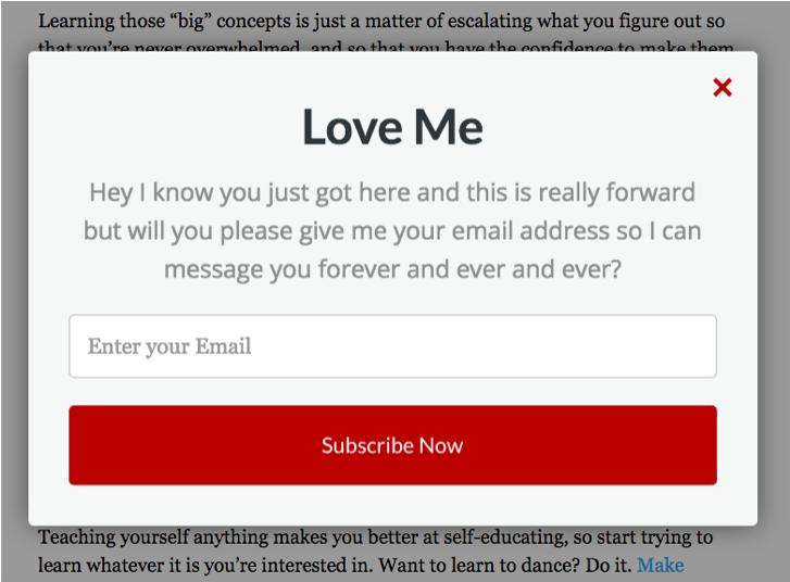 The Problem Is So Many Sites Have Them - Annoying Popup (1034x545), Png Download