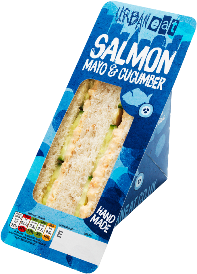 Salmon Mayo & Cucumber Sandwich - Prawn Mayo Sandwich (775x1024), Png Download