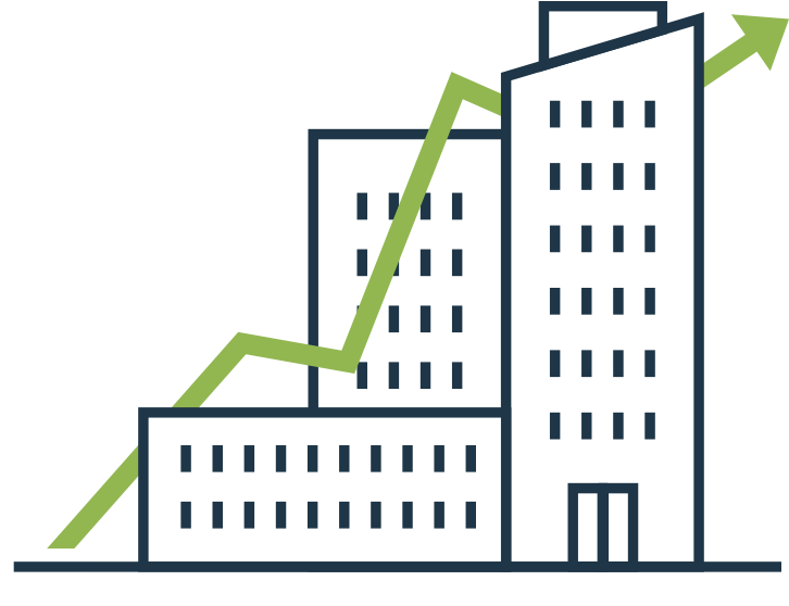 Buildings With Leaves And Money - Architecture (770x616), Png Download