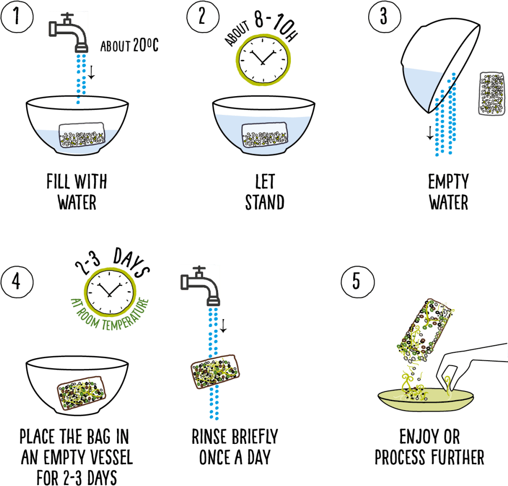 Place The Bag In An Empty Vessel For 2-3 Days - Drip Bag Instruction (1024x989), Png Download