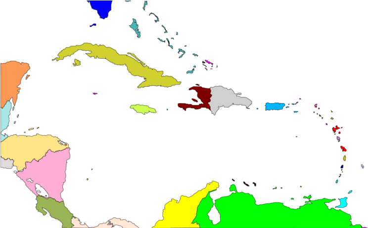 Politico America Central World Maps And X - West Indies Map (768x461), Png Download