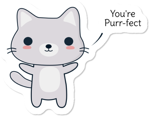 Cute And Funny Cat Pun - Cat Yawns (650x650), Png Download