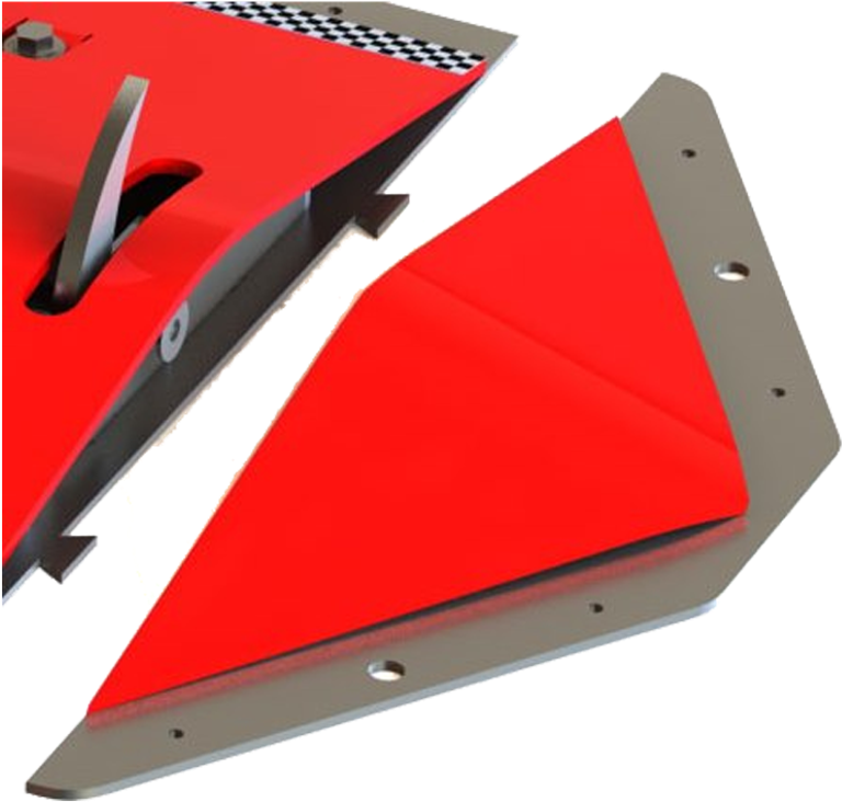 12300e 12300ey Cobra End Bevels Set Of 2 Galvanized - Triangle (1240x1240), Png Download