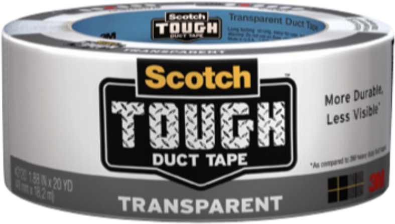 Scotch Tough Duct Tape Transparent - Clear Duct Tape Scotch (850x850), Png Download