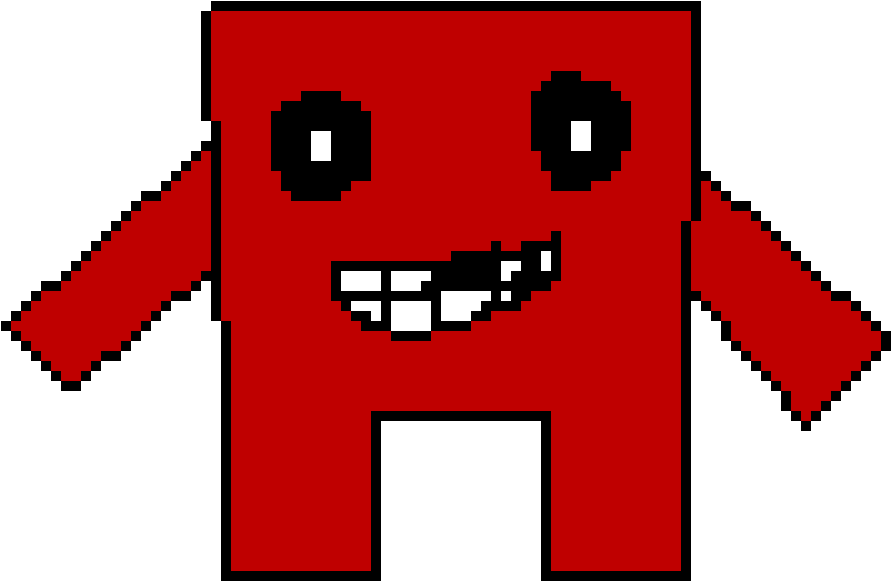 Meat Boy Cartoon (910x630), Png Download