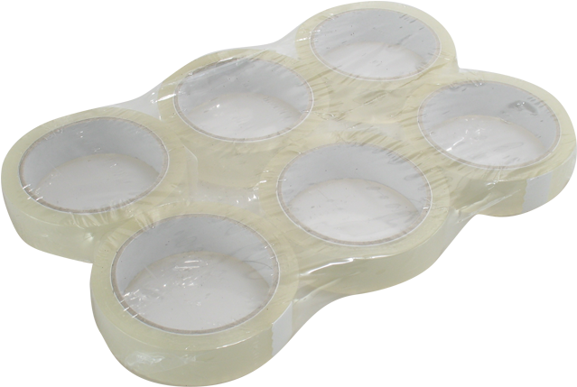 Packing Tape, Pp, 25mm, 66m, Transparent - Circle (640x640), Png Download