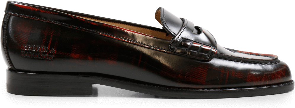 Loafers Mia 1 Brush Check Marlboro Ls - Slip-on Shoe (1024x1024), Png Download