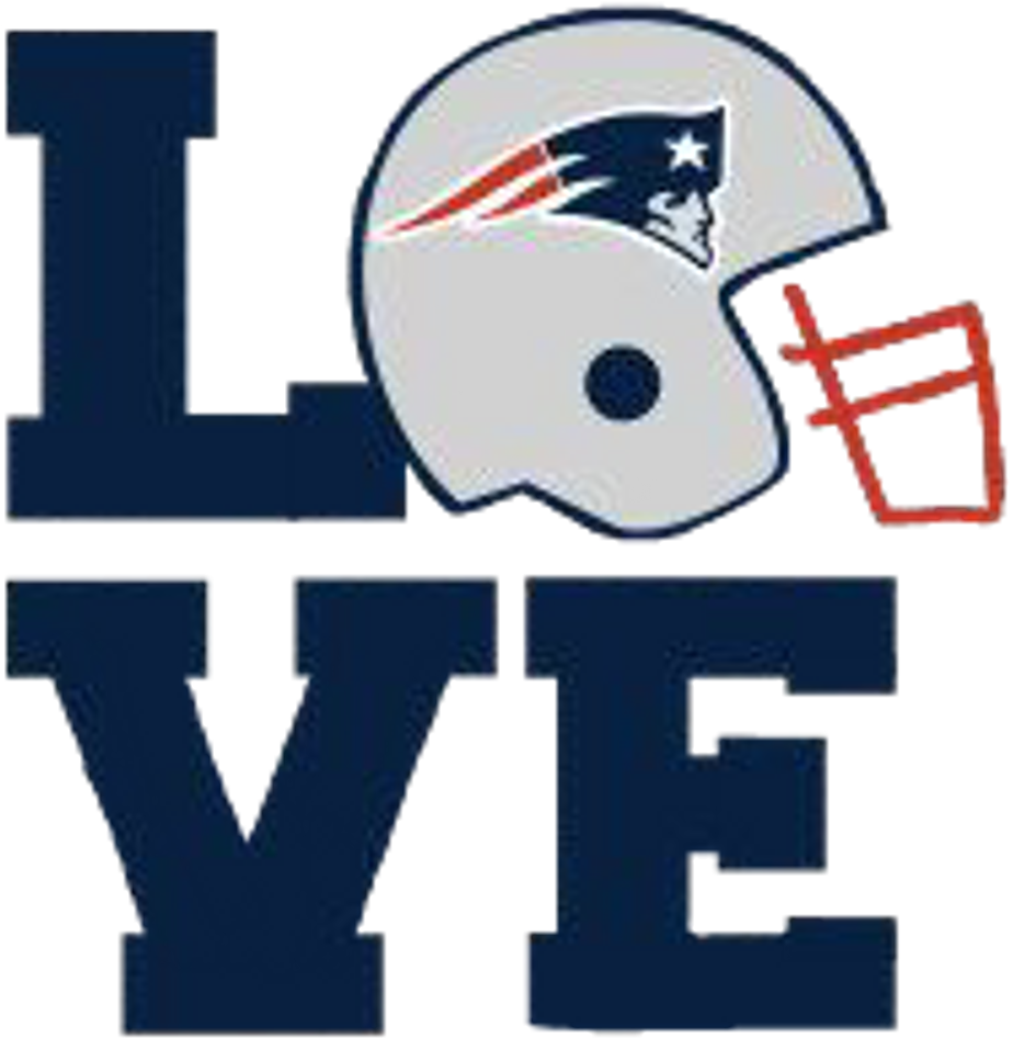 Patriots Footballteam Superbowl Football Sticker (1024x1088), Png Download