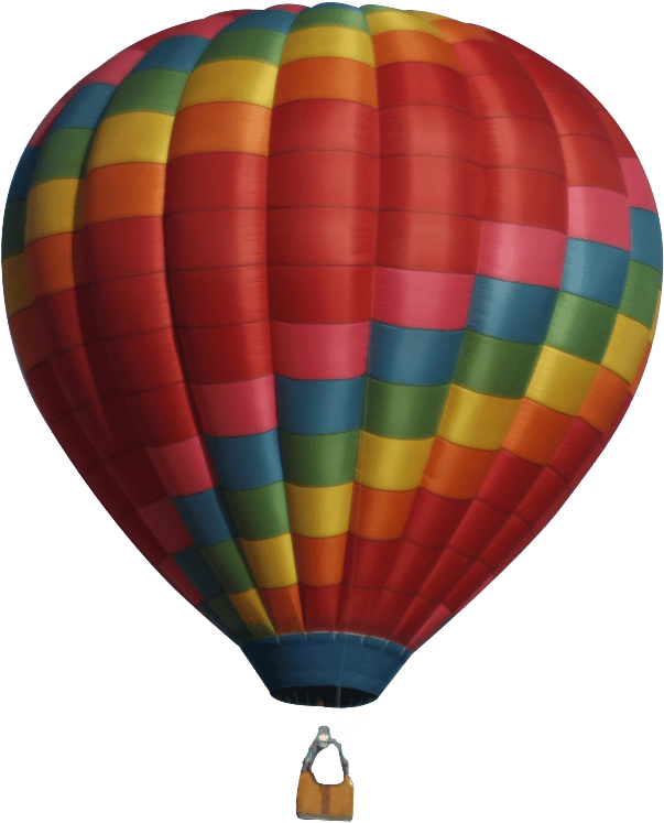 This Png File Is About Fluff , Airship Free Png , Balloon - Floating Hot Air Balloon Gif (650x783), Png Download