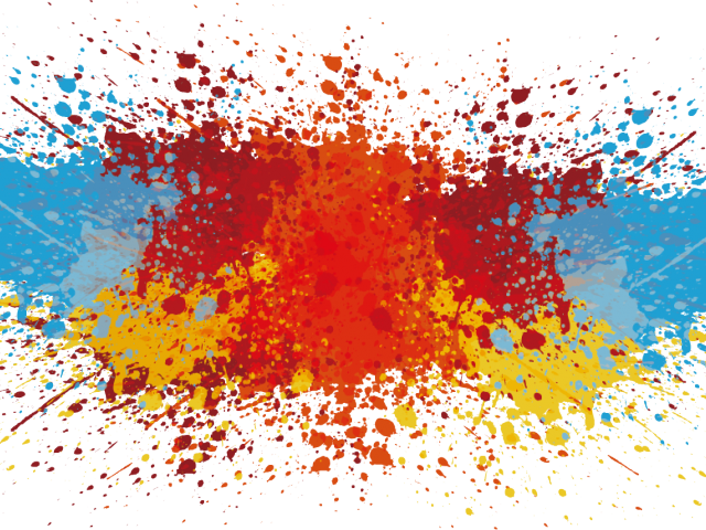 Splash Of Paint - Color Splatter (640x480), Png Download
