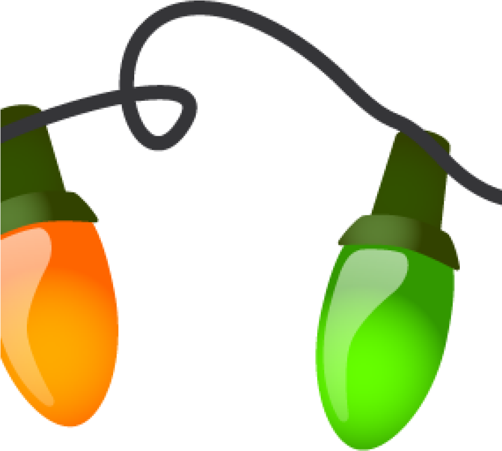 Christmas Lights Clipart Christmas Lights Border Clipart - Christmas Lights On A String (1024x1024), Png Download