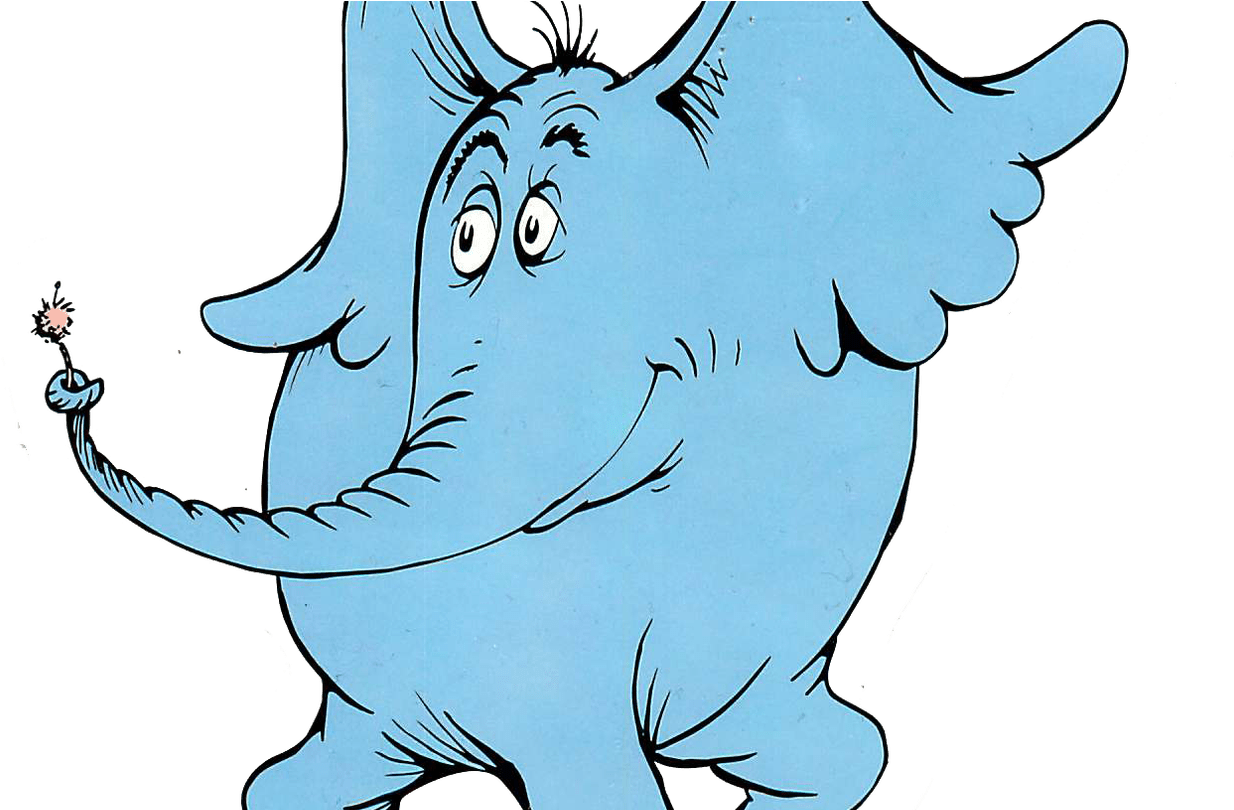 Awesome Of Stand Up Clipart Black And White - Oh The Places You Ll Go Elephant (1259x809), Png Download