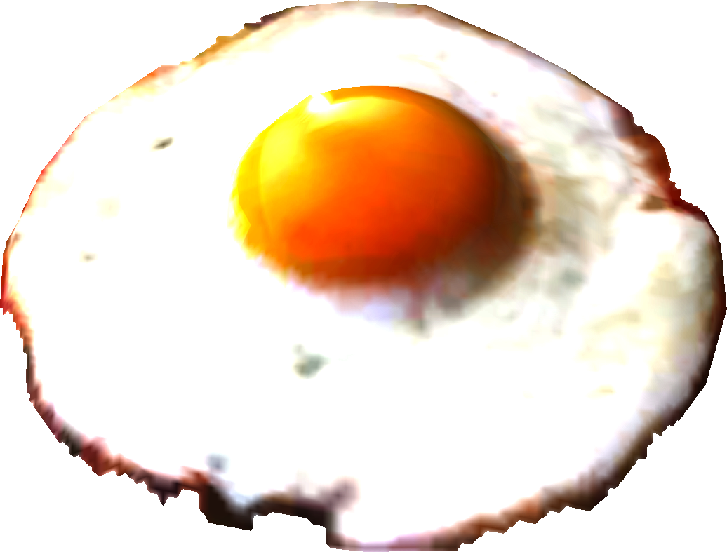 Fried Egg (1036x787), Png Download