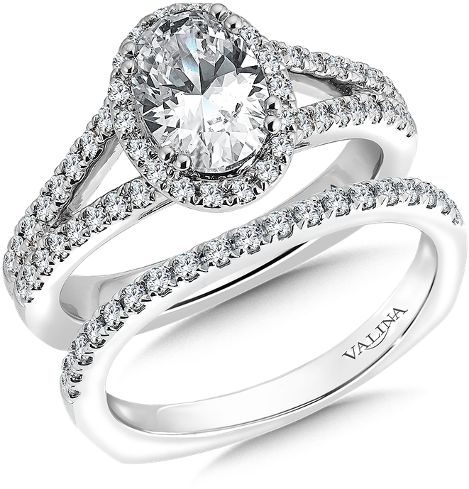 Valina Oval Shape Halo Mounting - Pre-engagement Ring (800x800), Png Download