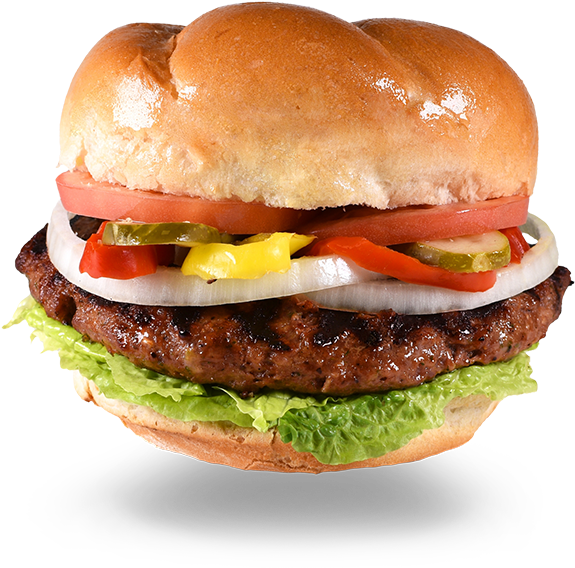Rated - Home Burger Png (578x575), Png Download