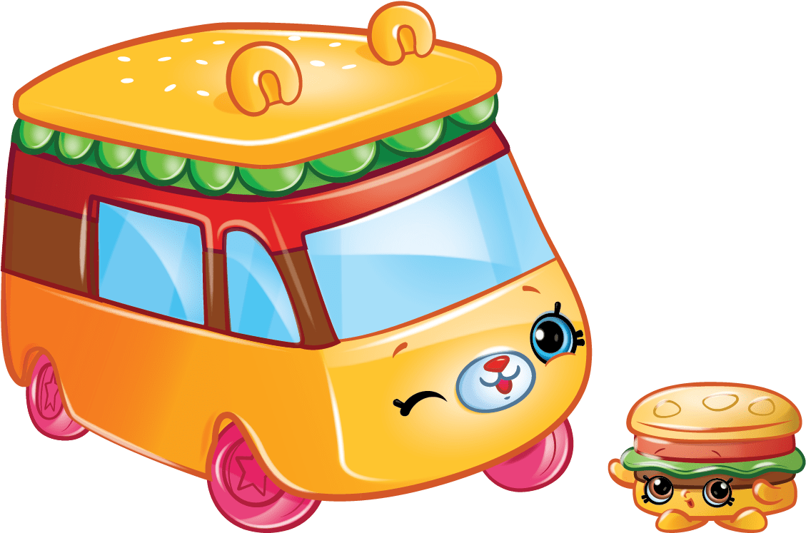 Shopkins Season - Cutie Cars Bumpy Burger (1201x1033), Png Download