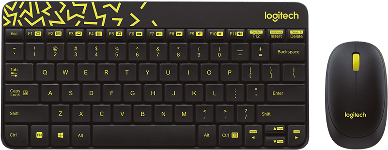 Logitech Wireless Desktop Mk240 Nano (800x687), Png Download