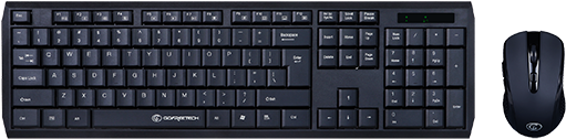 Gofreetech Wireless Kb & Mouse Combo - Havit Kb585gcm Gaming Wireless Keyboard & Mouse (600x600), Png Download