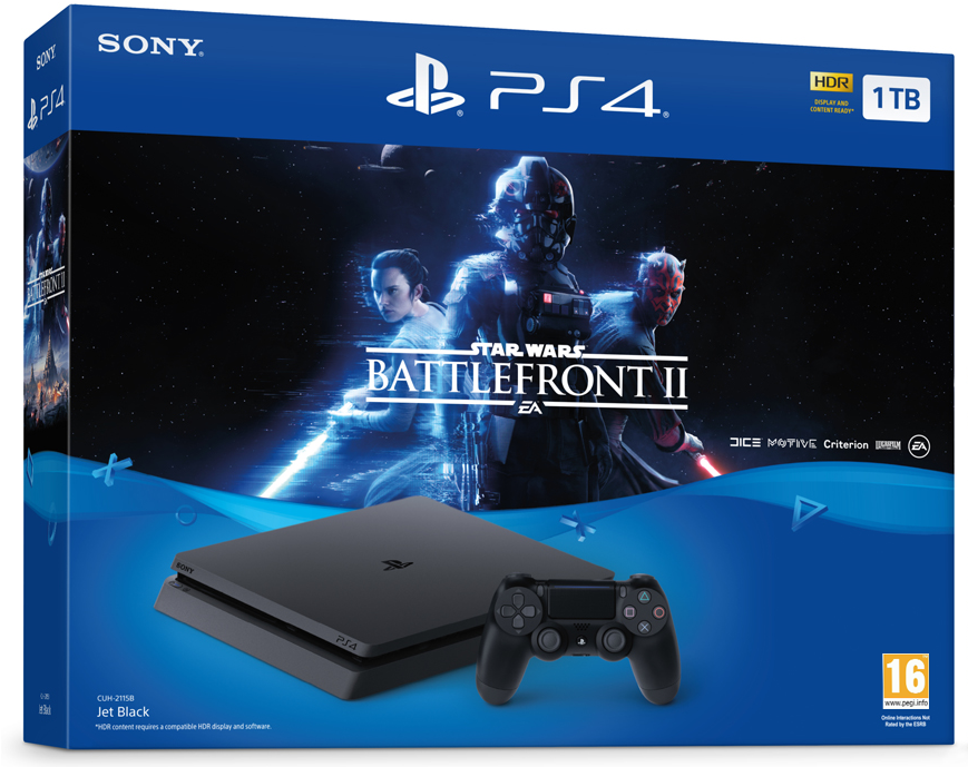 Sony Playstation 4 1tb Star Wars Battlefront - Star War Battlefront 2 Ps4 Pro (1920x1080), Png Download