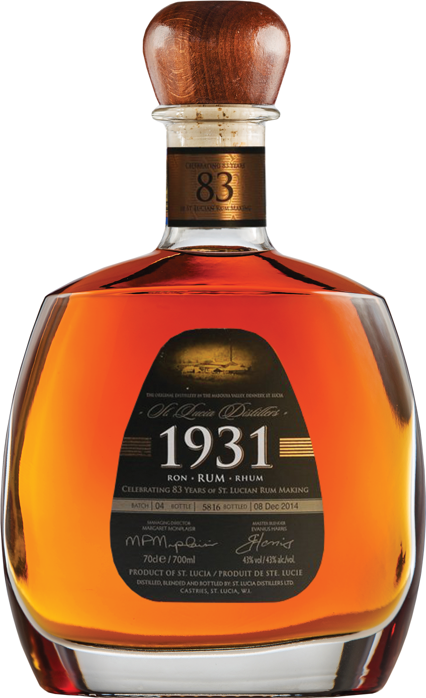 1931 Rum Fourth Edition - St Lucia 1931 Rum Png (1000x1500), Png Download