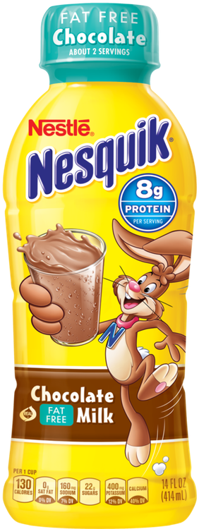 Nesquik Milk 14 Oz (477x750), Png Download