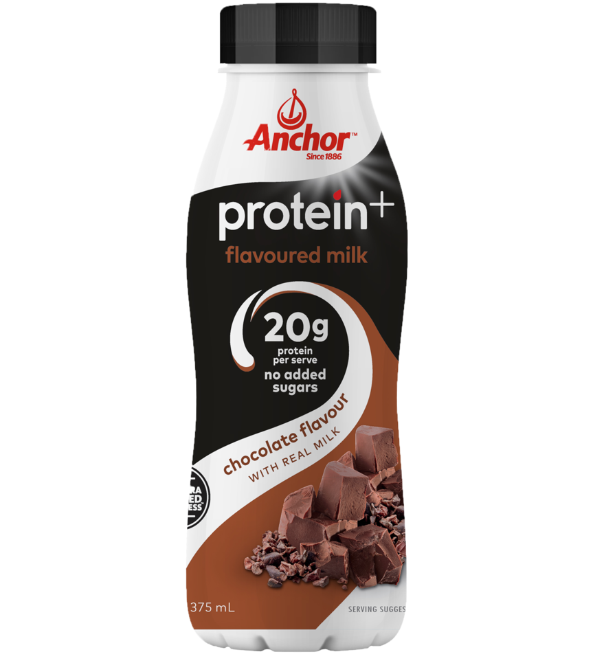 Anchor Protein Chocolate Milk 375ml Pack - Anchor Protein Plus Drink (1057x1279), Png Download