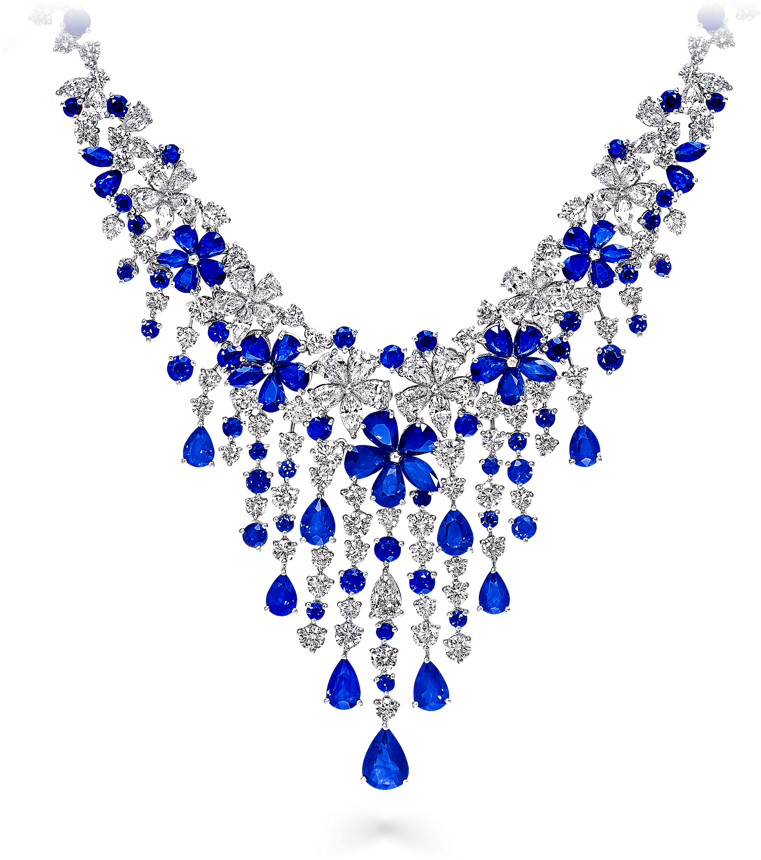 A Graff Sapphire And Diamond Carissa Necklace - Necklace (2000x2000), Png Download