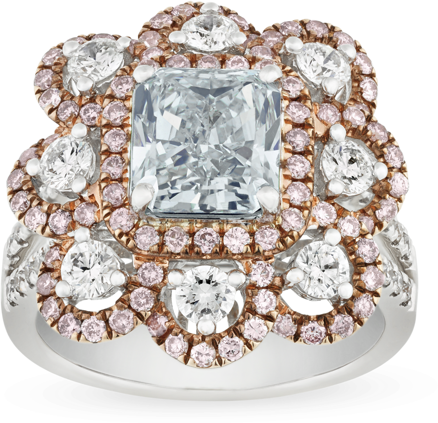 Fancy Very Light Blue Diamond Ring, - Diamond (2500x2000), Png Download