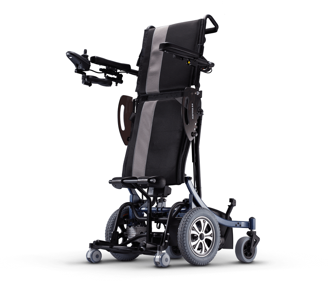 Karma® Kp-80 Motorized Standing Wheelchair - Motorized Wheelchair (1050x960), Png Download