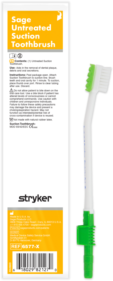 Untreated Suction Toothbrush System - Suction Toothbrush System (455x1000), Png Download