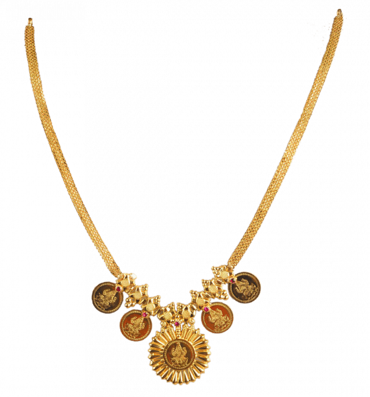 Pourvika N 0404 13 - Traditional Necklace Designs Gold (540x580), Png Download