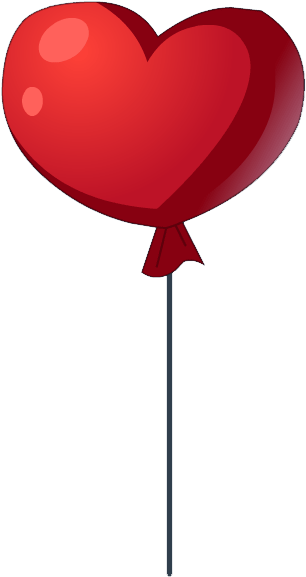 Ballon Coeur Png (1000x600), Png Download