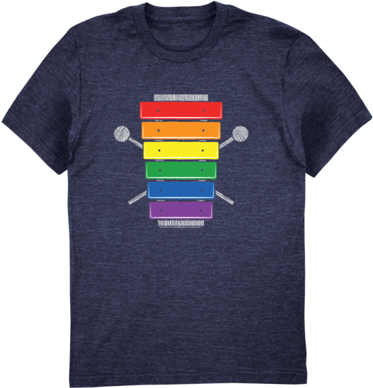 Xylophone Unisex Blended Tee - Graphic Design (600x600), Png Download